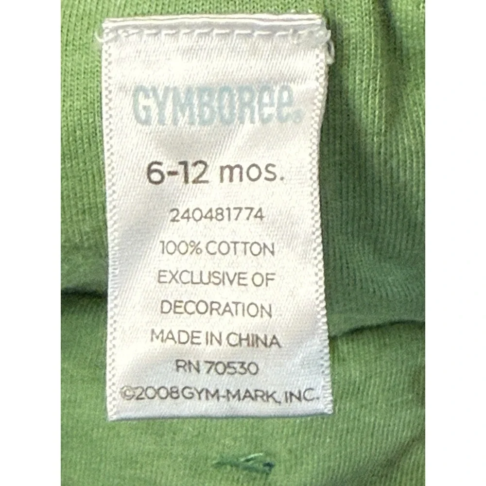 Gymboree Tiny Turtle Denim Bib Overalls 2008 Baby Boy‎ 6-12 Months